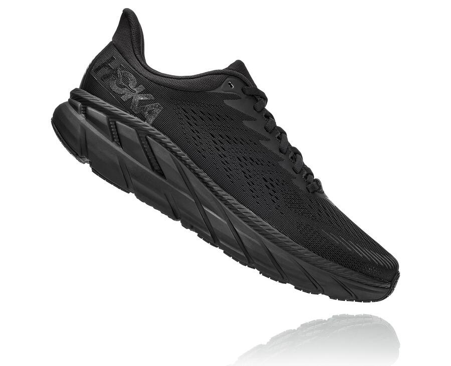 Zapatillas Running Hoka One One Hombre - Clifton 7 - Negras - XNB248975